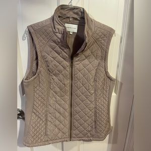 Tan sleeveless vest
